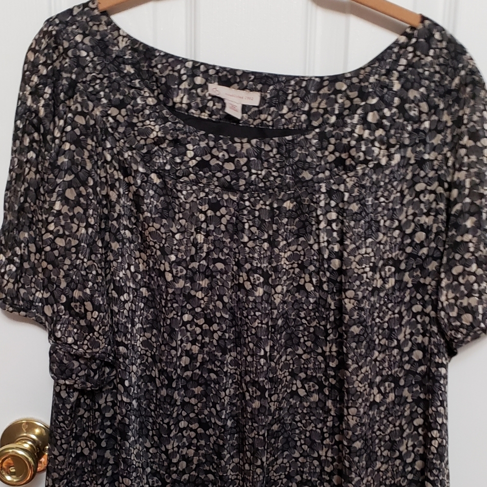 Black & Tan Blouse
